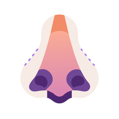 vector illustration of a pink and white baby shoes