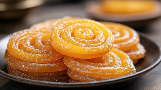 jalebi in dark bowl,indian dessert,diwali