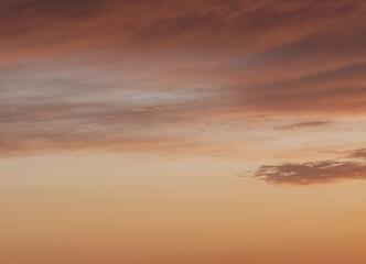 Sunset in summer