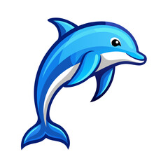 dolphin isolated on white
