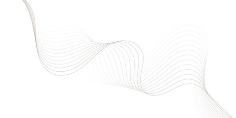 modern styles wavey curve striped brown soft line white gray wavey curve line minimal concept creativity elegant graphic design use for banner, wallpaper, poster, web vector illustration.
