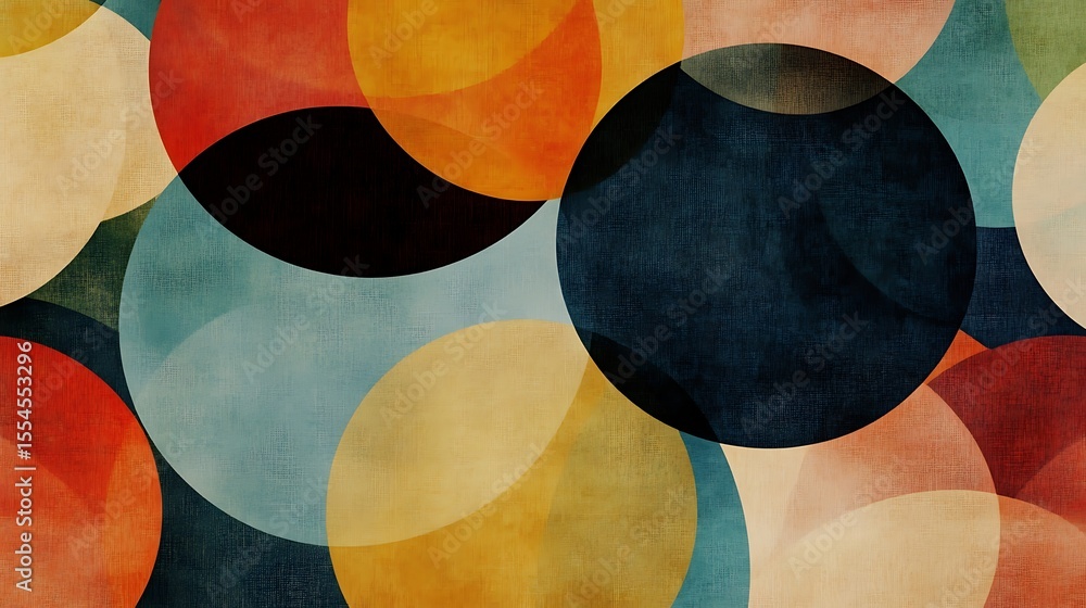 Aufkleber abstract colorful circles pattern background texture