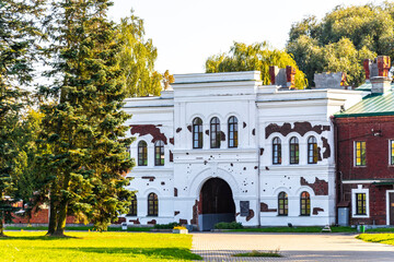 Brest Fortress castle building walls gates ruins in nature Belarus.
