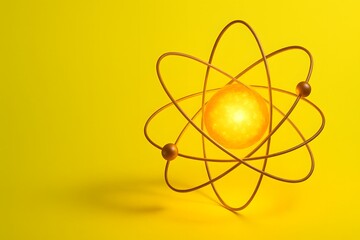 Atomic Energy Concept with Glowing Particles for Science and Education