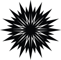 Silhouette of a Solid Starburst