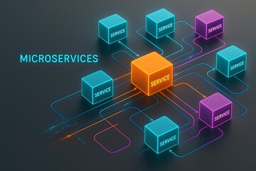 Microservices Architecture Design with Digital Nodes for Tech Presentations