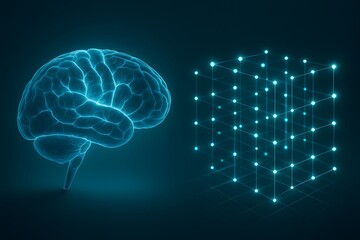 Neural vs. Digital Networks with AI and Brain Connections for Tech Presentations