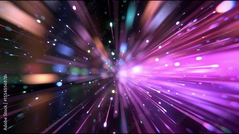 Poster experience colorful light bursts in a dynamic visual journey through a vibrant universe of motion an