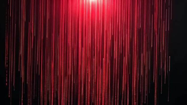 Abstract Red Matrix Digital Rain Background, Falling Code Effect Concept