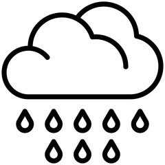 Rain drop for weather, website, application, printing, document, poster design, etc