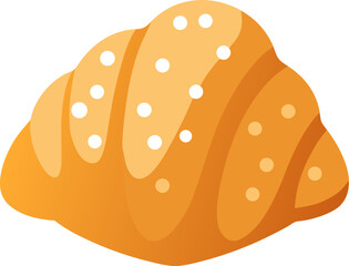 bread isolated on white background