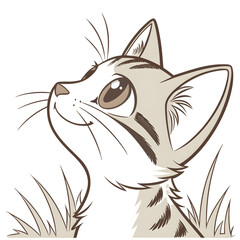 vector illustration of a cat