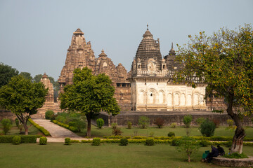 The Khajuraho Group of Monuments, famous for their erotic carvings.