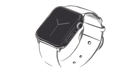 Smart Watch Wearable Digital Device Technology Modern Accessory Icon