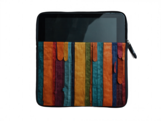 Buy colorful tablet case cover online protective sleeve with zipper pull on transparent background