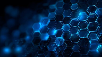 Abstract glowing cells geometric background.