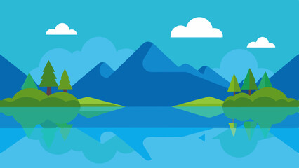 landscape with mountains