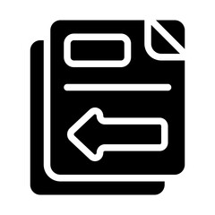 internal transfer solid icon