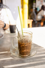 ice milk coffee 