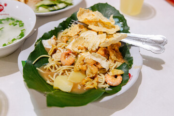 Belitong style shrimp noodles