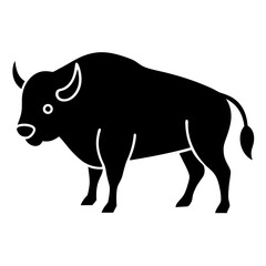 Fototapeta premium vector illustration of a bison