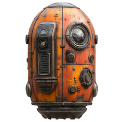 Fototapeta premium Rusty Orange Futuristic Craft