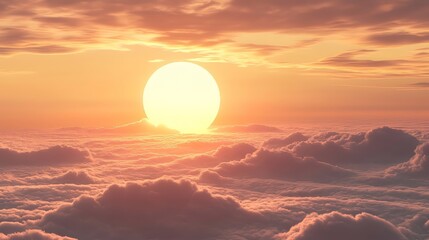 Obraz premium Time lapse of sun coming out of the clouds