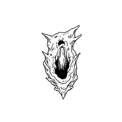 Creepy organic abstract form an artistic exploration of dark and mysterious natural elements surreal illustration