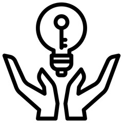 opportunity icon vector with line style