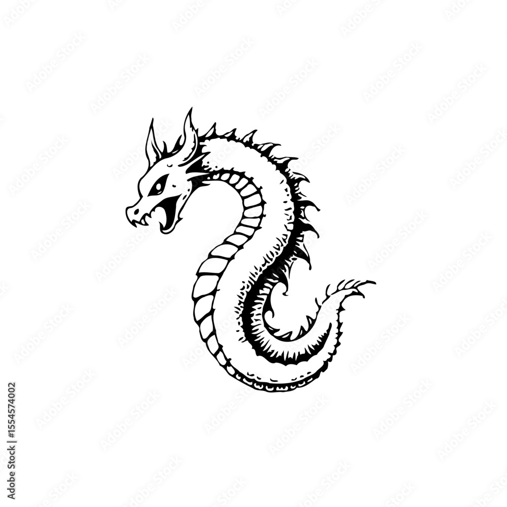 Poster intricate dragon artwork capturing mythical creature strength embodying fantasy and folklore element