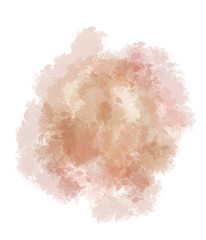 Watercolor abstract element with color brown aesthetic 