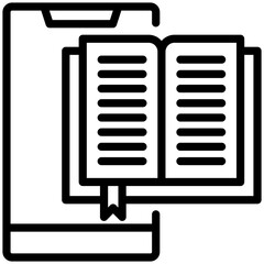 Manual book icon for content carketing, business, website, application, printing, document, poster design, etc