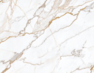 Naklejka premium 白大理石の高級テクスチャ – ゴールドとグレーの繊細なベイン模様Luxury White Marble Texture with Elegant Gold and Gray Veins – High Resolution Background 