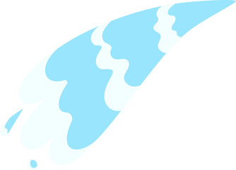 Cartoon Water Splash Illustration