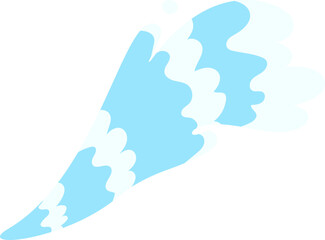 Cartoon Water Splash Illustration