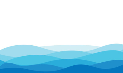 Abstract background with waves in blue tones for websites and graphic resources, sea waves.