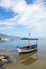 Kapıkırı, Muğla, Turkey; Herakleia Ancient City or Latmos Herakleia in Lake Bafa is one of the...