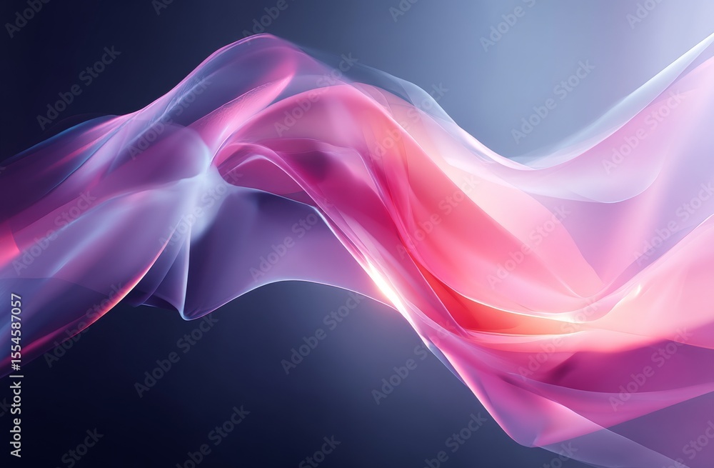 Poster a dreamy abstract design is created by the gentle blending and flowing of soft pink and purple hues,