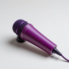 Purple Sparkle Microphone Close Up