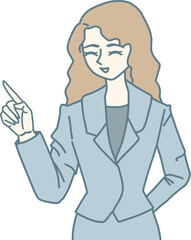 business woman thinking