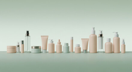 Elegant skincare products displayed against a clean background, perfect for beauty and wellness promotions.