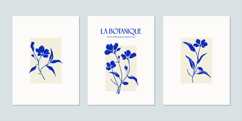 minimal botanical illustration for wall print