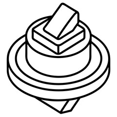 Precision Stud Finder Line Art Vector