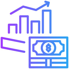 Growth icon for business, website, application, printing, document, poster design, etc