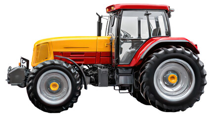 Obraz premium Vintage Tractor: A striking shot of a classic tractor, embodying the spirit of rural industry and agricultural heritage, showcasing its robust design and functionality.