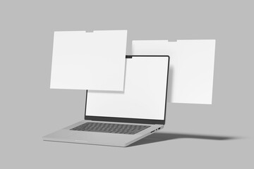 Laptop Screen blank Mock Up