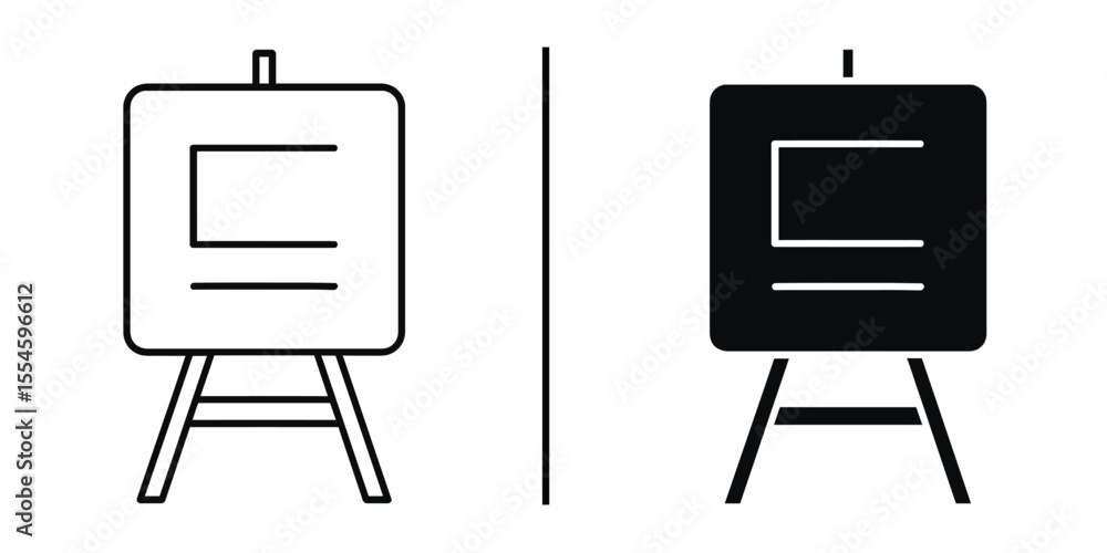 Poster presentation canvas: a minimal illustration of two canvas with different display style, showcasing t