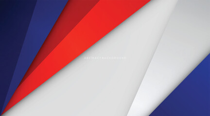Modern abstract background blue and red with white colorful