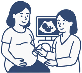 Fototapeta premium pregnancy illustration 