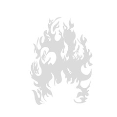  fire icon vector without background